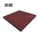 RUBBER SAFETY FLOORING ECO TILES (แผ่นยางกันกระแทก รุ่นเม็ด) RED BRICK SIZE 50x50x2.5CM WEIGHT 5KG 1Y.